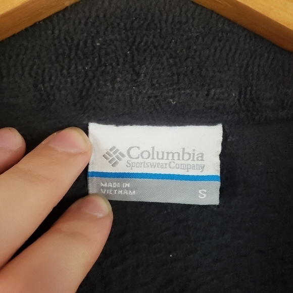 Columbia Fleece Zipped Jacket Black Size Small‎ - Picture 9 of 10